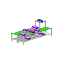 수평순환식 (LMG-SYSTEM) 파킹시스템을 간단하게 나타낸 이미지입니다.