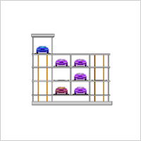 다층순환식 (LU-SYSTEM) 파킹시스템을 간단하게 나타낸 이미지입니다.