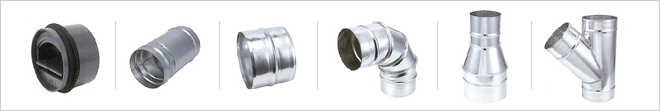 DUCT 연결구 부품(하단 목록 참조)